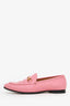 Gucci Pink Leather Horsebit Loafers Size 39.5