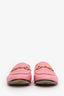 Gucci Pink Leather Horsebit Loafers Size 39.5