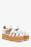 Thom Browne Grained Leather/Wood 'Fisherman' Platform Sandals Size 9.5