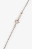 Tiffany & Co. Sterling Silver Blue Double Heart Pendant Necklace