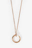 Cartier 18K Rose Gold Brilliant Diamonds Just un Clou Pendant Necklace