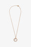 Cartier 18K Rose Gold Brilliant Diamonds Just un Clou Pendant Necklace