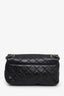 Pre-Loved Chanel™ 2014 Black Glazed Quilted Leather Easy Medium Flap Bag