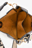 Stella McCartney Black Smooth Pleather Logo Square Crossbody Bag
