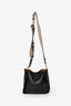 Stella McCartney Black Smooth Pleather Logo Square Crossbody Bag