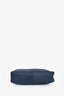 Prada Blue Leather Vitello Corsica Pocket Hobo Bag