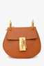 Chloe 2015 Brown Grained Leather Mini 'Drew' Crossbody Bag