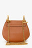 Chloe 2015 Brown Grained Leather Mini 'Drew' Crossbody Bag