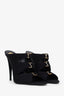 Saint Laurent Black Satin Emilie Crêpe Mules Size 40