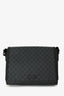Gucci Black GG Supreme Flap Web Strap Messenger Bag