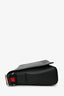 Gucci Black GG Supreme Flap Web Strap Messenger Bag