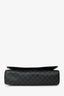Gucci Black GG Supreme Flap Web Strap Messenger Bag