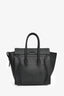 Celine Black Grained Leather Micro Luggage Tote