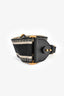 Christian Dior Black Logo Canvas Guitar Strap