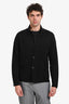 Lanvin Black Wool Long Sleeve Collared Cardigan Size L Mens