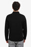 Lanvin Black Wool Long Sleeve Collared Cardigan Size L Mens