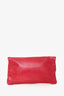 Balenciaga Red Leather Lambskin Motocross Giant 12 Envelope Clutch