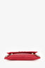 Balenciaga Red Leather Lambskin Motocross Giant 12 Envelope Clutch