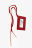 Balenciaga Red Leather Lambskin Motocross Giant 12 Envelope Clutch