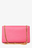 Saint Laurent Pink Leather Monogram Medium Kate Shoulder Bag