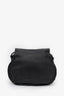 Chloe Black Grained Leather Marcie Saddle Bag