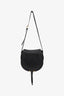 Chloe Black Grained Leather Marcie Saddle Bag