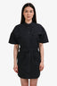 Isabel Marant Etoile Dark Grey Cotton Utility Button Down Dress Size 34