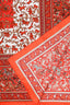 Hermès Orange/Red 'Chasse En Inde En Soie' Silk Scarf Size 90