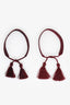 Christian Dior Burgundy/Crystal Friendship Bracelet Duo