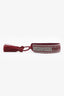 Christian Dior Burgundy/Crystal Friendship Bracelet Duo