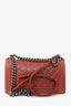 Pre-Loved Chanel™ 2012 Peach Lambskin Medium Boy Bag