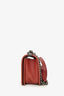 Pre-Loved Chanel™ 2012 Peach Lambskin Medium Boy Bag