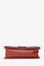 Pre-Loved Chanel™ 2012 Peach Lambskin Medium Boy Bag
