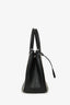Prada Black/White Saffiano Small Double Zip Galleria Tote With Strap