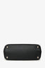 Prada Black/White Saffiano Small Double Zip Galleria Tote With Strap