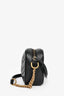 Gucci Black Leather GG Marmont Mini Camera Bag
