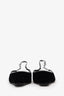 Gucci Black Velvet Slingback Flats Size 40