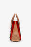 Christian Louboutin Blush Studded Leather Medium Paloma Top Handle With Strap