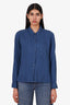 Xirena Blue Cotton Button Down Shirt Size M
