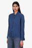 Xirena Blue Cotton Button Down Shirt Size M