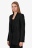 Helmut Lang Black Cotton Single Breasted Blazer Size S