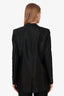 Helmut Lang Black Cotton Single Breasted Blazer Size S