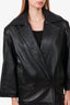 Saint Laurent Black Leather Biker Jacket Size 34
