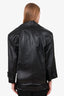 Saint Laurent Black Leather Biker Jacket Size 34