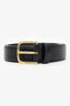 The Row Black Leather Belt