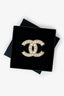Pre-Loved Chanel™ Gold Tone Crystal Pearl CC Brooch