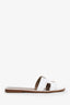 Hermès White Box Calfskin Oran Sandals Size 39