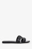 Hermès Black Box Calfskin Oran Sandals Size 39