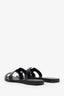 Hermès Black Box Calfskin Oran Sandals Size 39