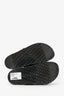 Hermès Gold/Black Leather 'Chypre' Sandals Size 39.5